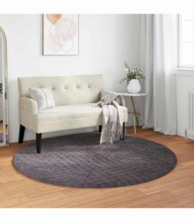 vidaXL Area Rugs Round Anthracite Ø 120 CM