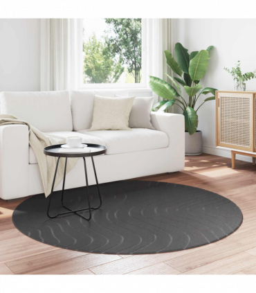 vidaXL Area Rugs Round Anthracite Ø 160 CM