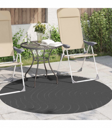 vidaXL Area Rugs Round Anthracite Ø 160 CM