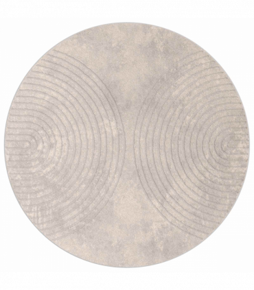 vidaXL Area Rugs Round Beige Ø 120 CM