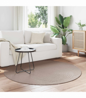 vidaXL Area Rugs Round Beige Ø 160 CM