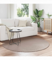 vidaXL Area Rugs Round Beige Ø 160 CM