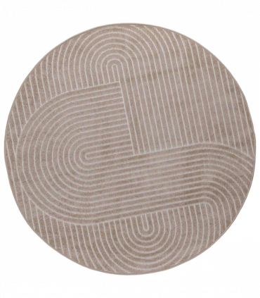 vidaXL Area Rugs Round Beige Ø 200 CM