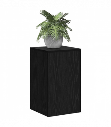 vidaXL Plant Stand 2 pcs Black oak 30 x 30 x 50 cm Engineered Wood