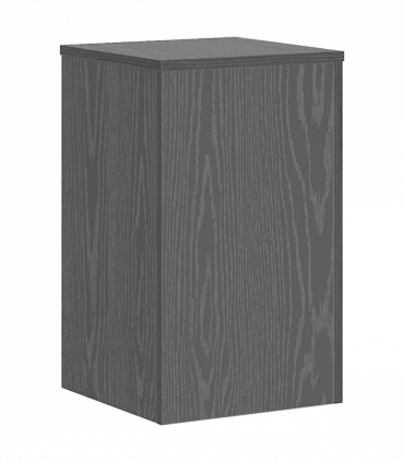 vidaXL Plant Stand 2 pcs Black oak 30 x 30 x 50 cm Engineered Wood