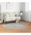 vidaXL Area Rugs Round Cream Ø 200 CM