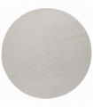 vidaXL Area Rugs Round Cream Ø 200 CM