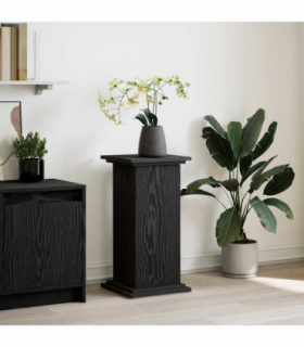 vidaXL Display Stand Black Oak 31 x 30 x 60 cm Engineered wood