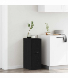 vidaXL Apothecary Cabinet Black oak 40 x 41 x 77.5 cm Engineered wood