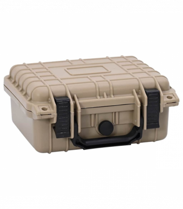 vidaXL Hard Case Sand 27 x 24.5 x 12.5 cm Polypropylene, ABS