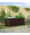 vidaXL Garden Raised Bed Brown 240 x 80 x 81 cm Steel