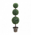 Artificial Boxwood Plant with Pot Ball Shaped Green 118 cm