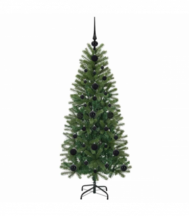 vidaXL Artificial Christmas Tree with 150 LEDs Green 120 cm PE and PVC