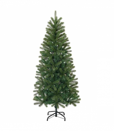 vidaXL Artificial Christmas Tree with 150 LEDs Green 120 cm PE and PVC