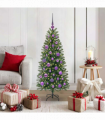 vidaXL Artificial Christmas Tree with 150 LEDs Green 120 cm PE and PVC