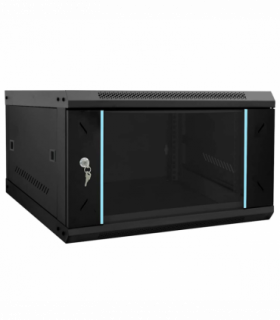vidaXL Network Cabinet with Storage Black 53 x 60 x 30 cm Steel
