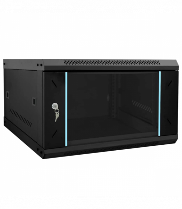 vidaXL Network Cabinet with Storage Black 53 x 60 x 30 cm Steel