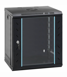 vidaXL Network Cabinet with Storage Black 53 x 45 x 60 cm Steel
