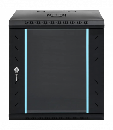 vidaXL Network Cabinet with Storage Black 53 x 45 x 60 cm Steel