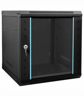 vidaXL Network Cabinet with Storage Black 53 x 60 x 60 cm Steel
