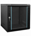 vidaXL Network Cabinet with Storage Black 53 x 60 x 60 cm Steel