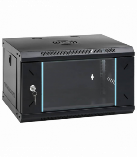 vidaXL Network Cabinet with Storage Black 53 x 45 x 30 cm Steel
