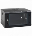vidaXL Network Cabinet with Storage Black 53 x 45 x 30 cm Steel