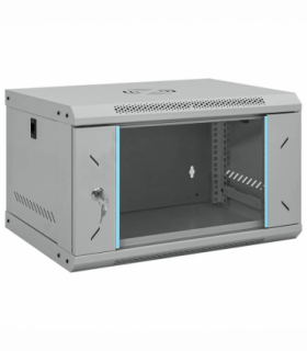 vidaXL Network Cabinet with Storage Grey 53 x 45 x 30 cm Steel