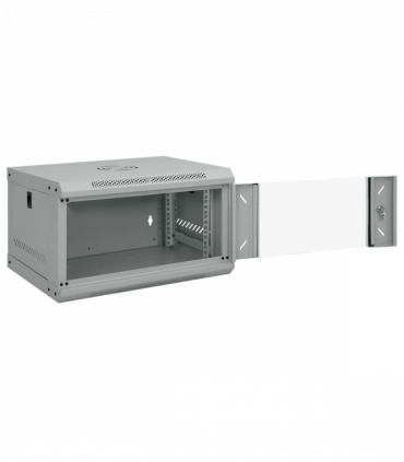 vidaXL Network Cabinet with Storage Grey 53 x 45 x 30 cm Steel