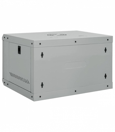 vidaXL Network Cabinet with Storage Grey 53 x 45 x 30 cm Steel