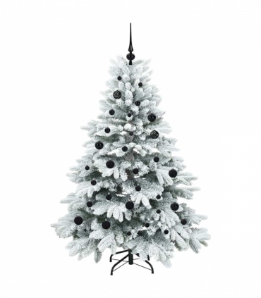vidaXL Artificial Christmas Tree with 150 LEDs Green 150 cm PE and PVC