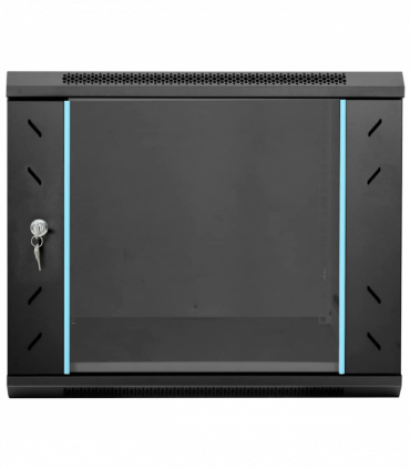 vidaXL Network Cabinet with Storage Black 60 x 60 x 50 cm Steel