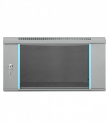 vidaXL Network Cabinet with Storage Grey 60 x 60 x 35 cm Steel