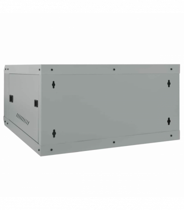 vidaXL Network Cabinet with Storage Grey 60 x 60 x 35 cm Steel