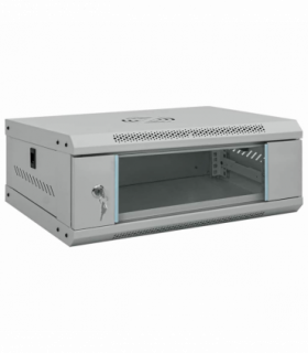 vidaXL Network Cabinet with Storage Grey 53 x 45 x 21 cm Steel