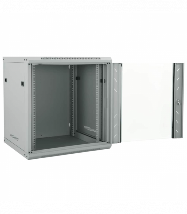 vidaXL Network Cabinet with Storage Grey 60 x 60 x 65 cm Steel