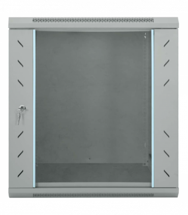 vidaXL Network Cabinet with Storage Grey 60 x 60 x 65 cm Steel