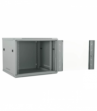 vidaXL Network Cabinet with Storage Grey 60 x 60 x 50 cm Steel