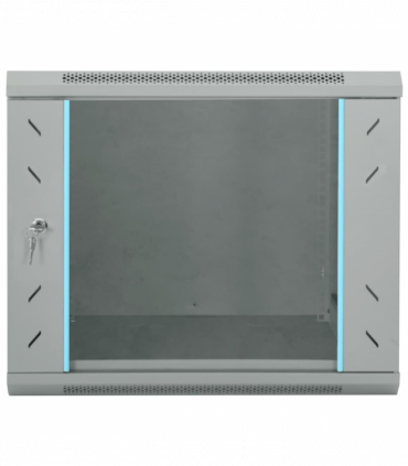 vidaXL Network Cabinet with Storage Grey 60 x 60 x 50 cm Steel