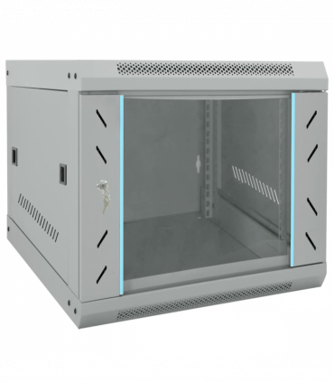 vidaXL Network Cabinet with Storage Grey 53 x 60 x 45 cm Steel