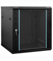 vidaXL Network Cabinet with Storage Black 60 x 45 x 65 cm Steel