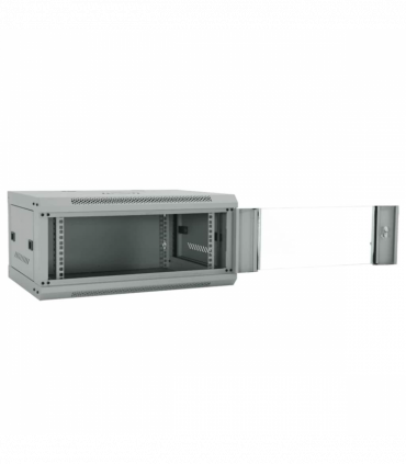 vidaXL Network Cabinet with Storage Grey 60 x 45 x 28 cm Steel