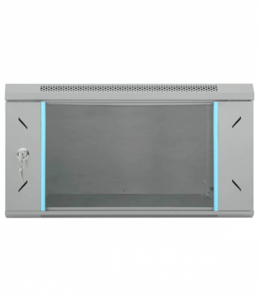 vidaXL Network Cabinet with Storage Grey 53 x 60 x 30 cm Steel