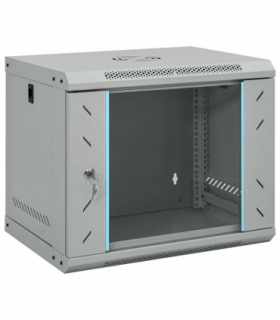 vidaXL Network Cabinet with Storage Grey 53 x 45 x 45 cm Steel