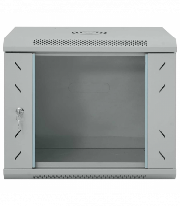 vidaXL Network Cabinet with Storage Grey 53 x 45 x 45 cm Steel