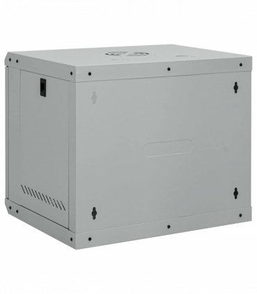 vidaXL Network Cabinet with Storage Grey 53 x 45 x 45 cm Steel