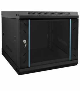 vidaXL Network Cabinet with Storage Black 53 x 60 x 45 cm Steel