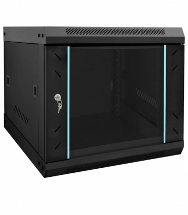 vidaXL Network Cabinet with Storage Black 53 x 60 x 45 cm Steel