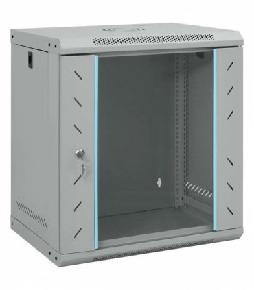 vidaXL Network Cabinet with Storage Grey 53 x 45 x 60 cm Steel