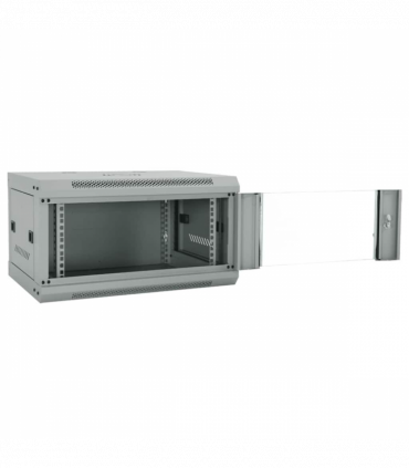 vidaXL Network Cabinet with Storage Grey 60 x 45 x 35 cm Steel